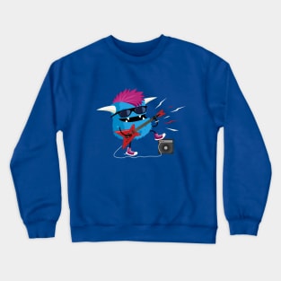 Monster playing electric guitar Crewneck Sweatshirt